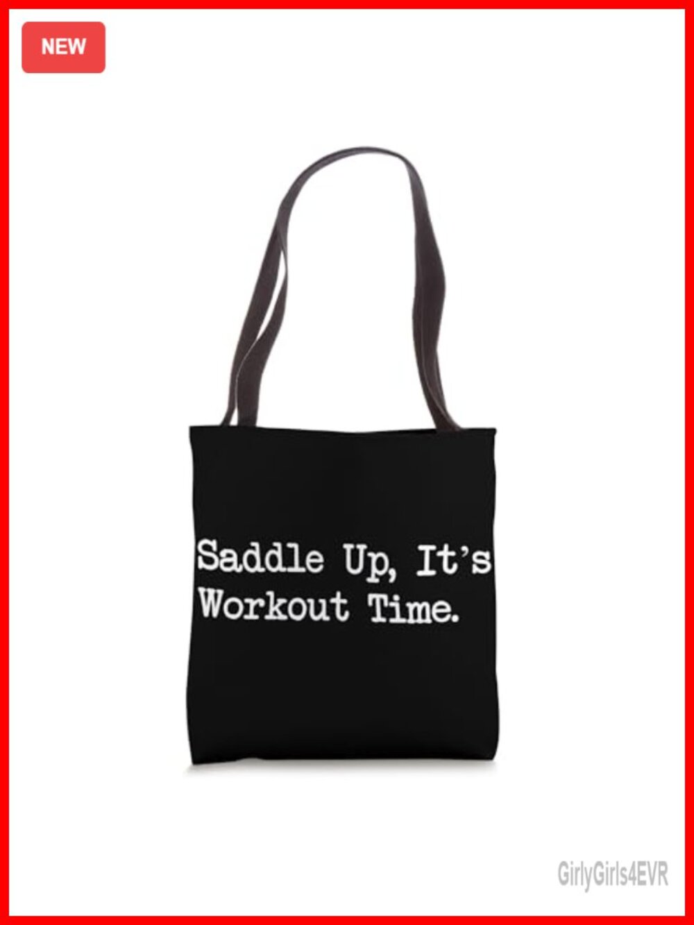 Equestrian Workout Tote Bag Polyester Double-Stitched 16x16